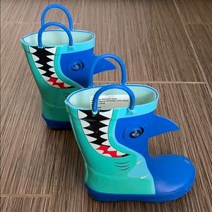 Cat & Jack - Shark Rain Boots - Toddler Size 7